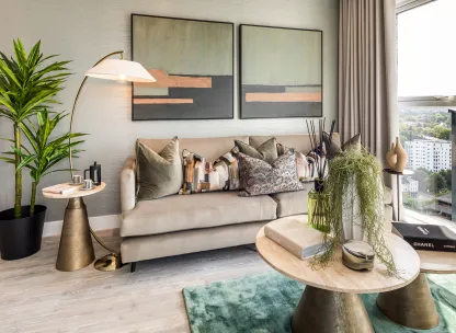 Kew Bridge Rise 2 bed living room 