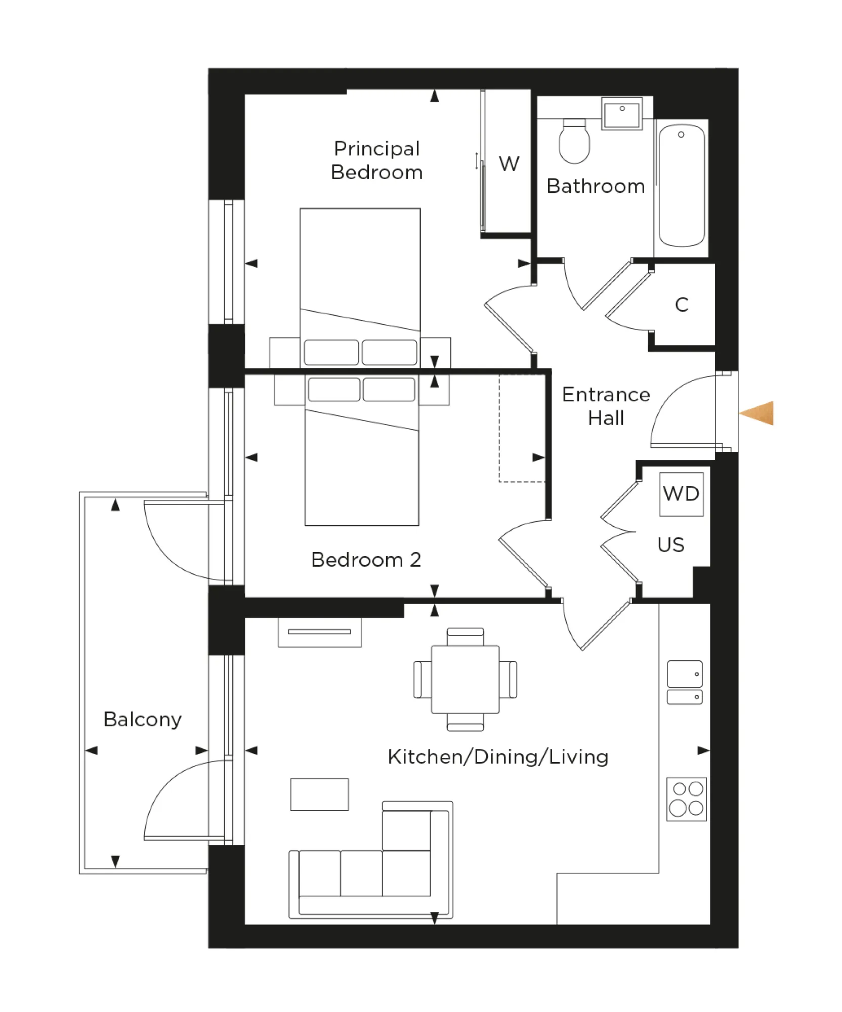 Starling House, Apartment 25 Floorplan