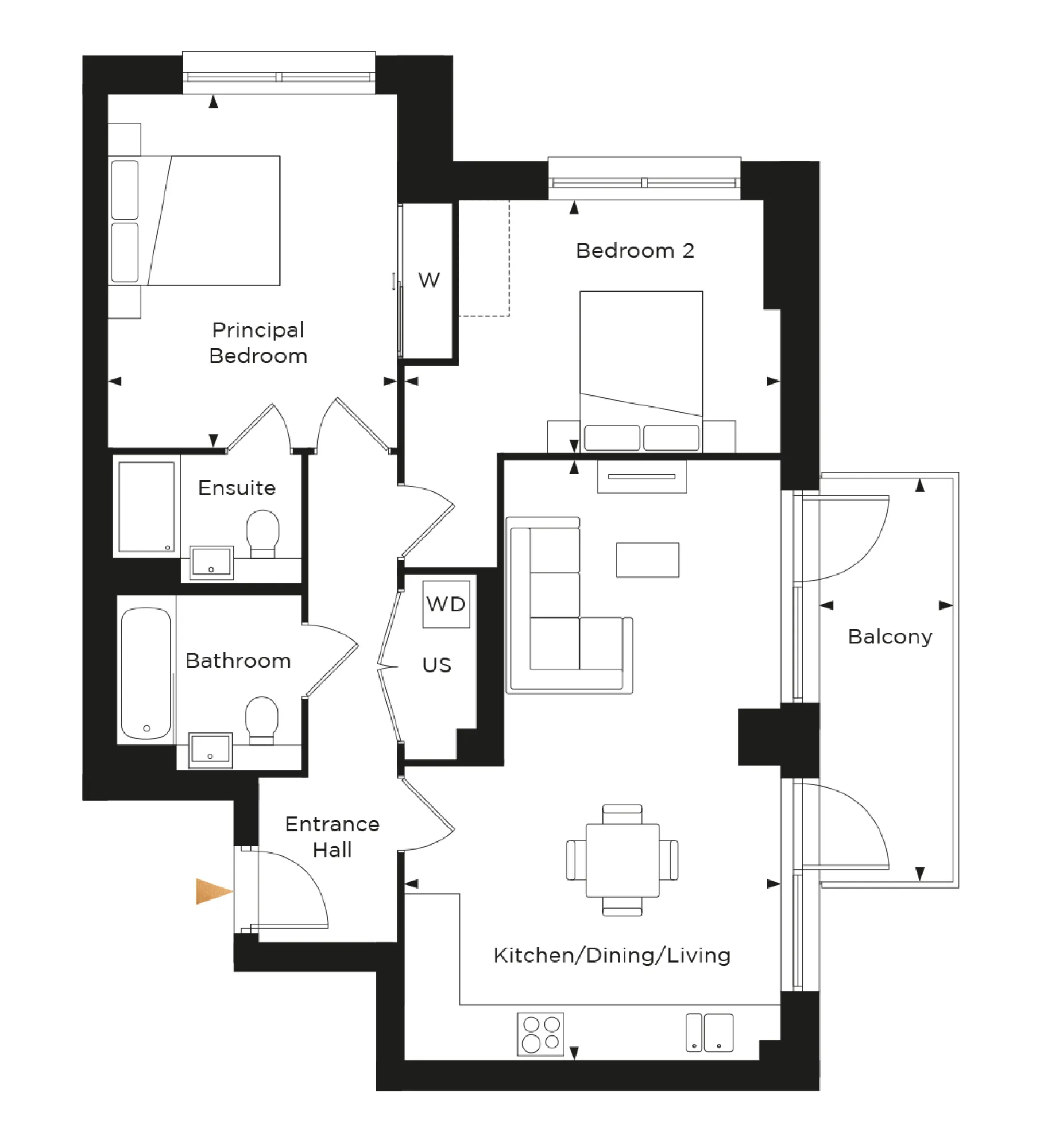 Starling House, Apartment 85 Floorplan