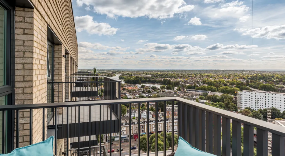 KBR - 2 bed - balcony view