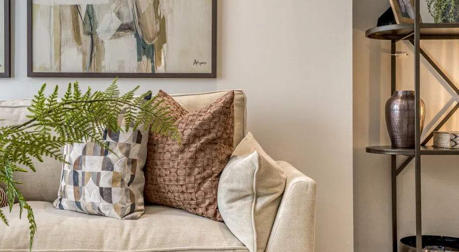 Wren House living room close up portrait