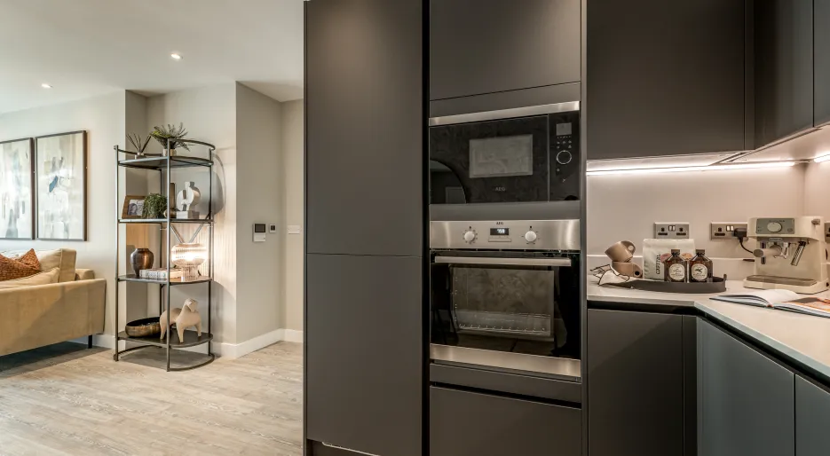 Wren Show Apartment Kitchen Appliances Close Up