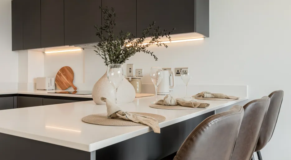 Kew Bridge Rise, Apartment 98, Studio, Kitchen Detail Shot