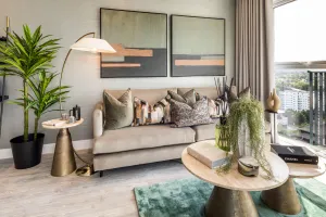 Kew Bridge Rise 2 bed living room 