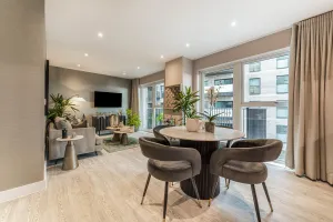 KBR, Open plan living / dining / kitchen area 