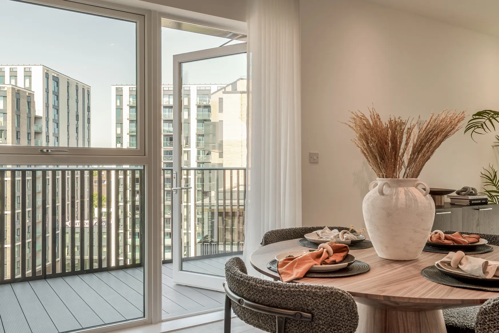 Kew Bridge Rise, Apartment 52, Living Room and Balcony