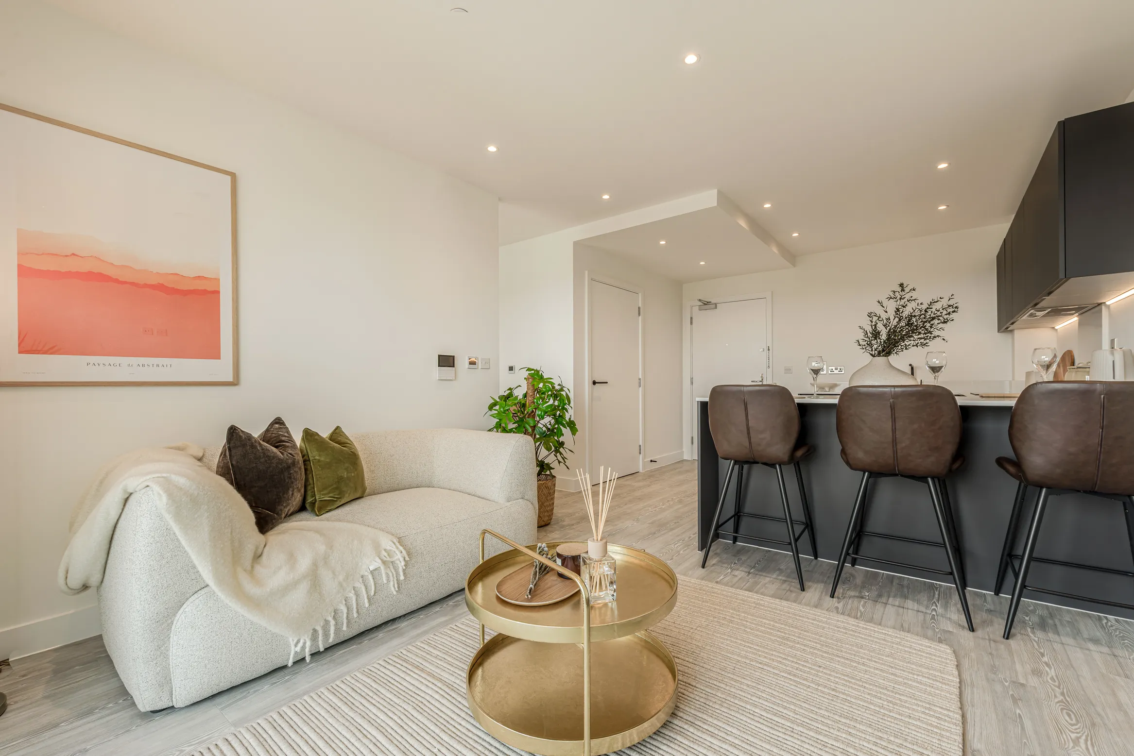 Kew Bridge Rise, Apartment 98, Studio, Living Room & Kitchen